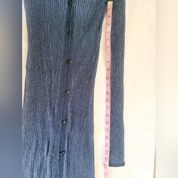 rag & bone Blue Long Sleeve Knit Dress - Picture 6 of 8